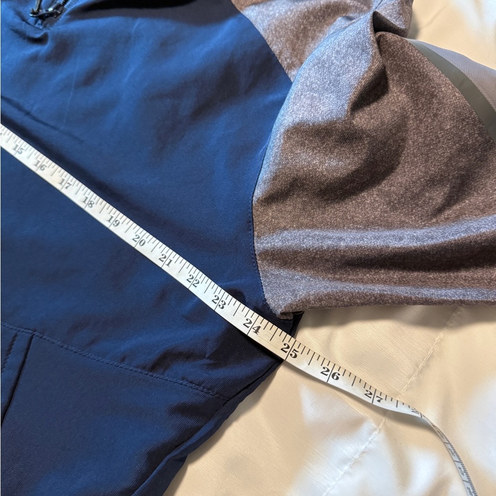 Holloway Quarter Zip Pullover Jacket Mens L Navy Gray Athletic Windbreaker - Picture 8 of 9